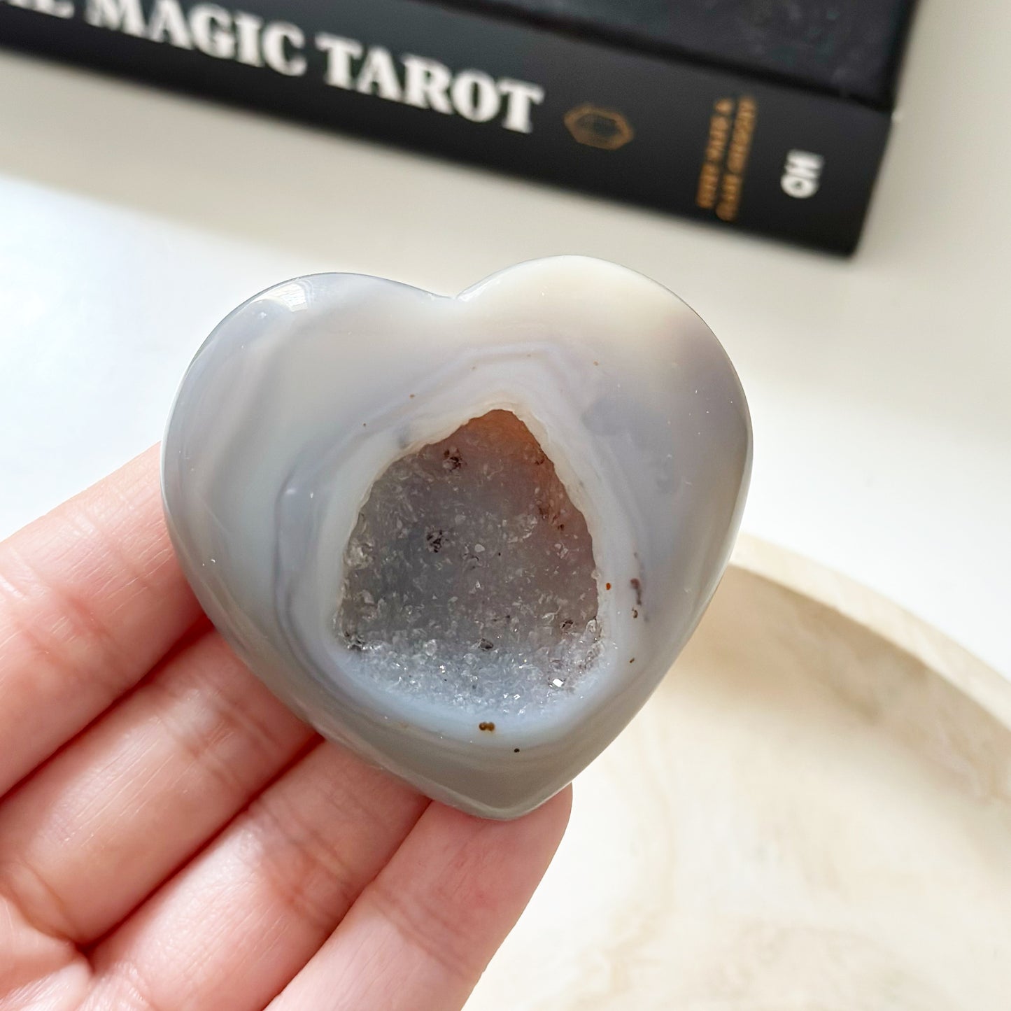 Druzy Agate Heart