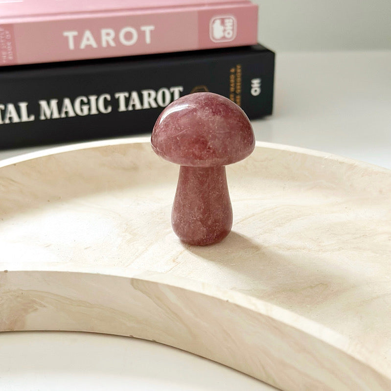 Strawberry Quartz Mushroom