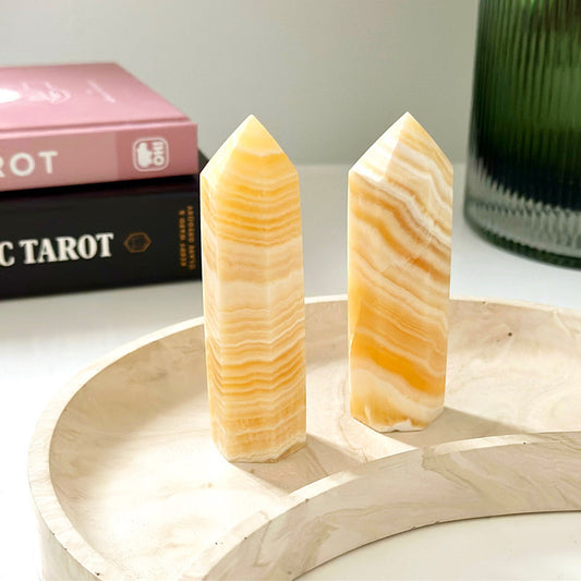 Orange Calcite Tower 10cm