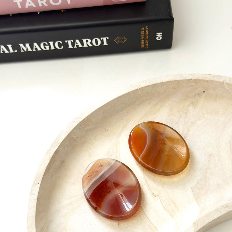 Carnelian Worry Stone - 4.5cm