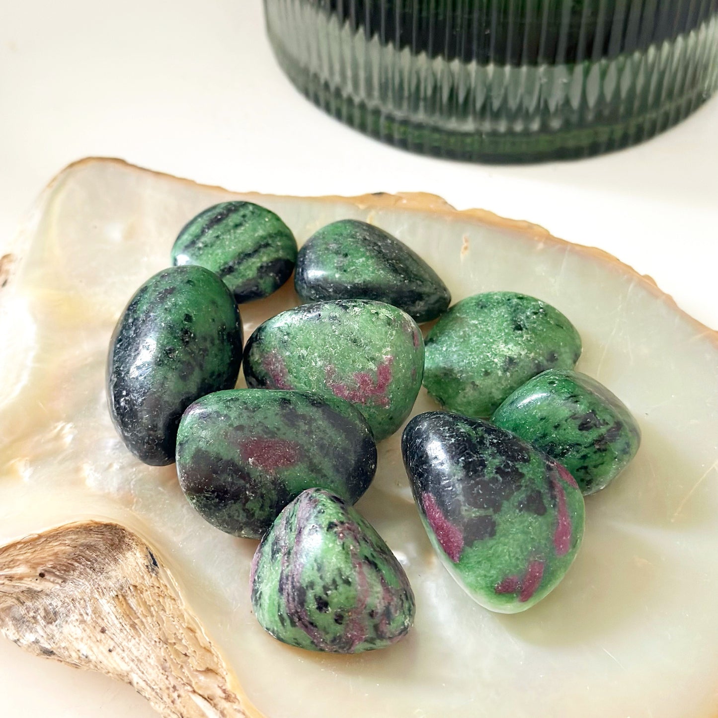 Ruby Zoisite Tumbled Stone