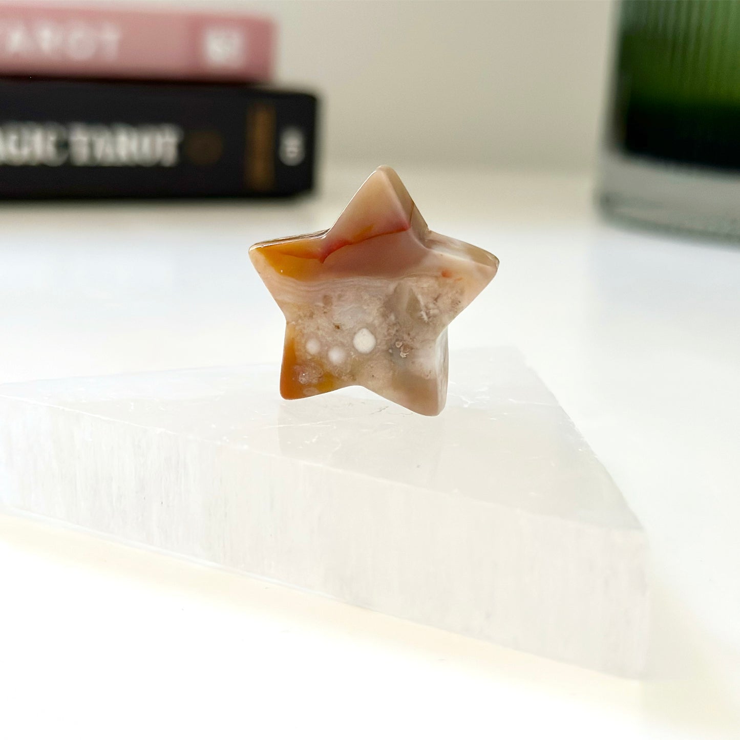 Flower Agate Star - 3cm