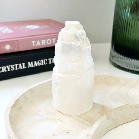 Selenite Tower 10cm