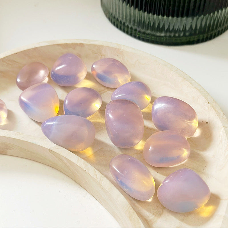 Pink Opalite Tumbled Stone