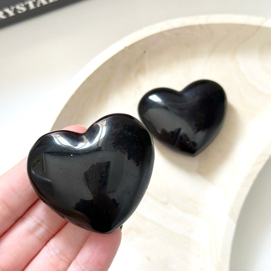 Obsidian Puff Heart