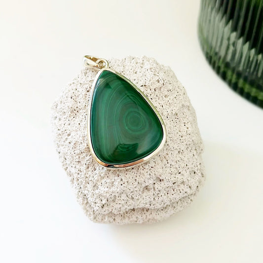 Malachite Teardrop Pendant