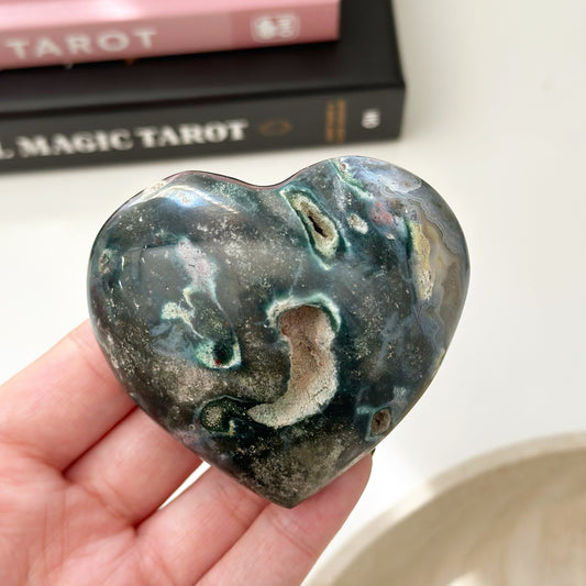 Ocean Jasper Heart