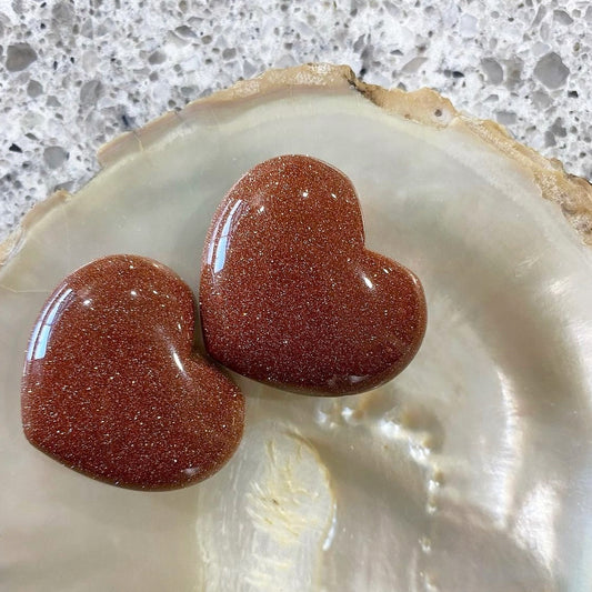 Red Goldstone Heart 4cm