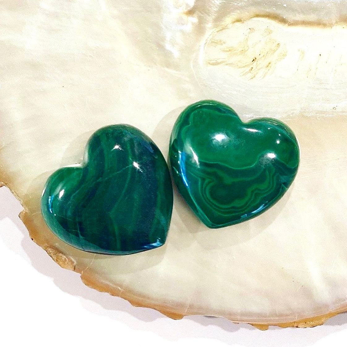 Malachite Heart - Small