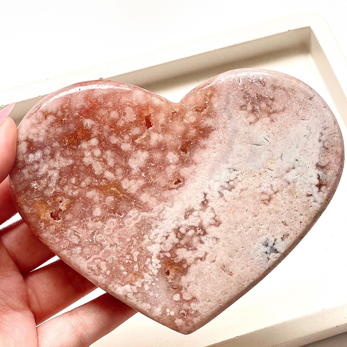 Pink Amethyst Heart