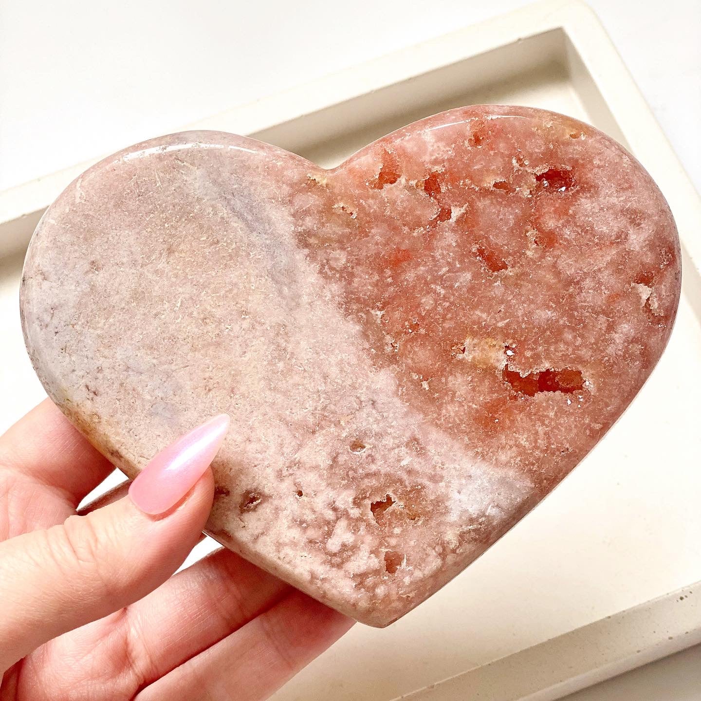 Pink Amethyst Heart