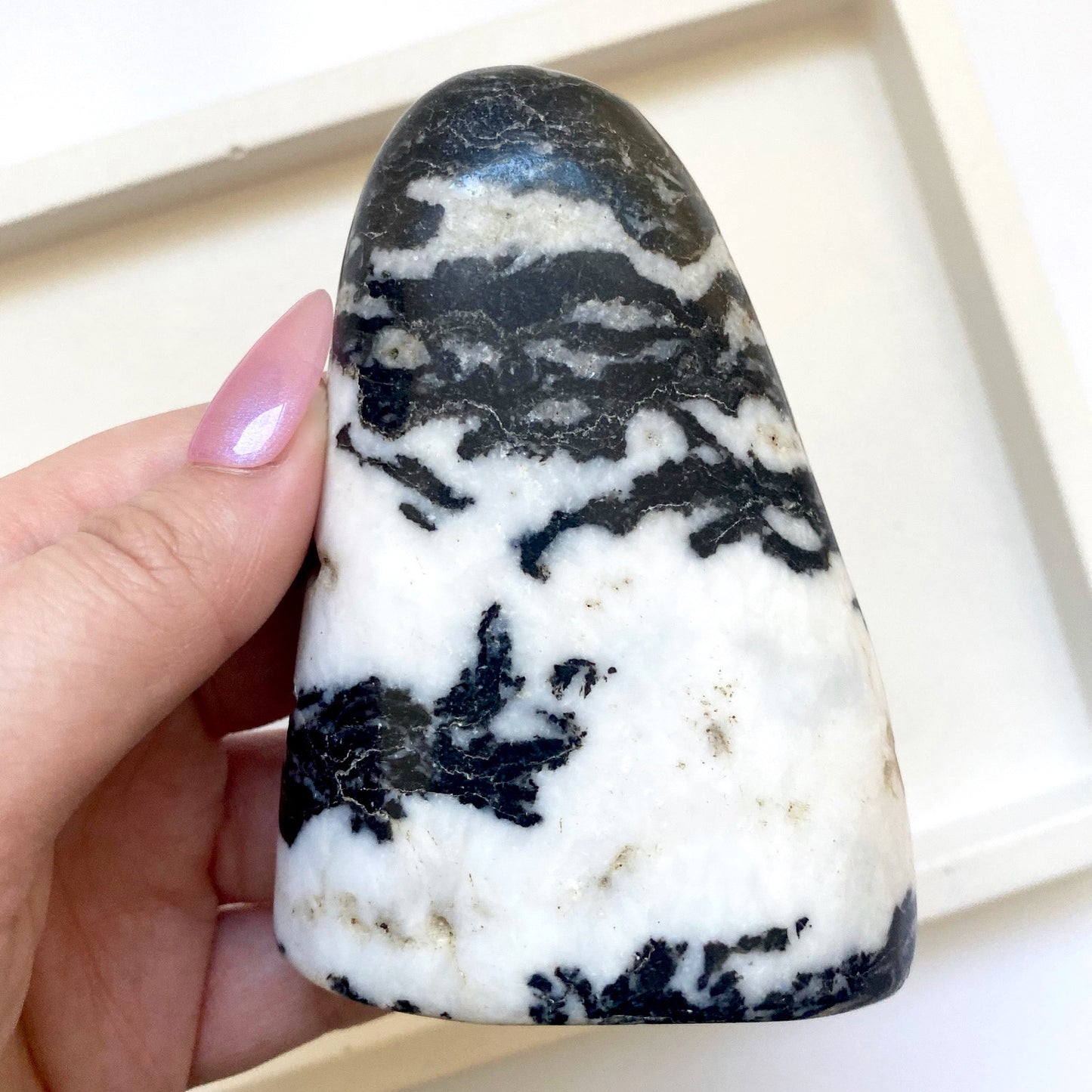 Zebra Jasper Black and White Freeform