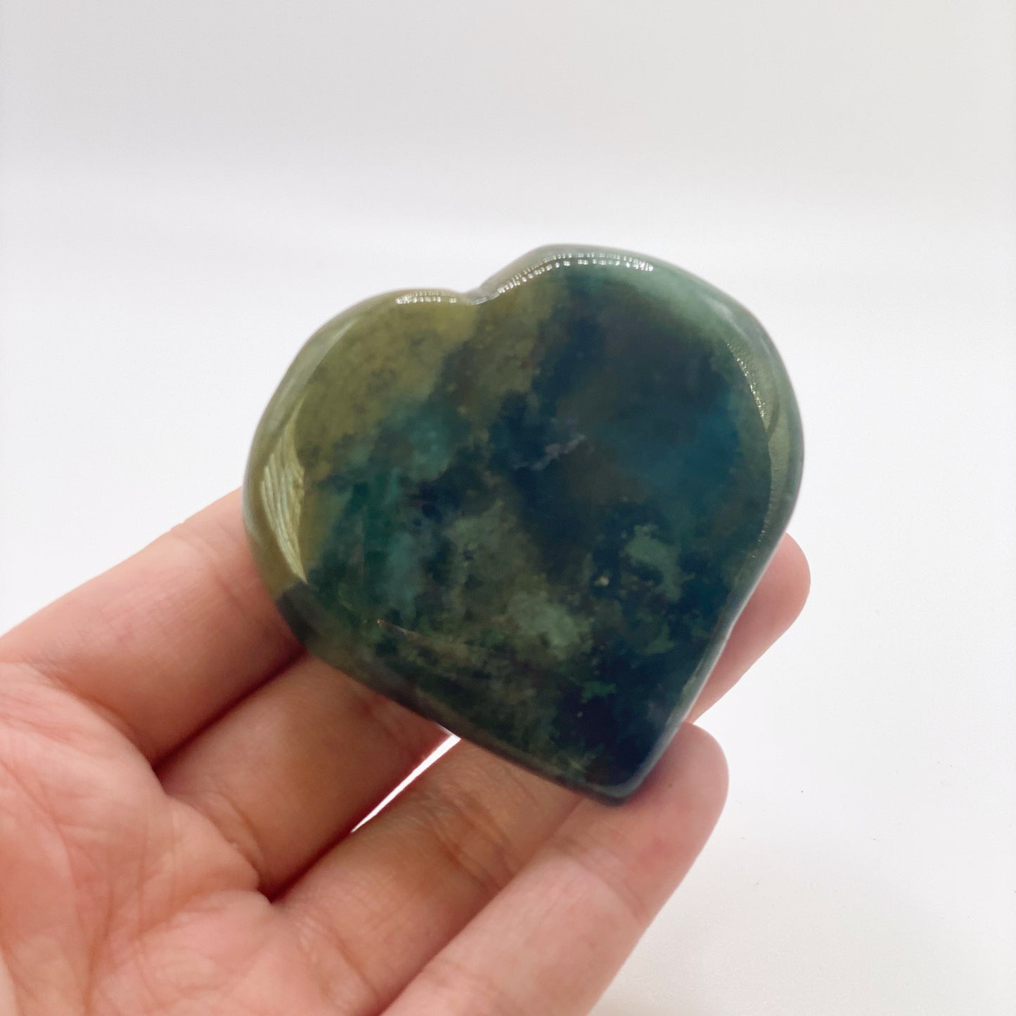 Moss Agate Heart