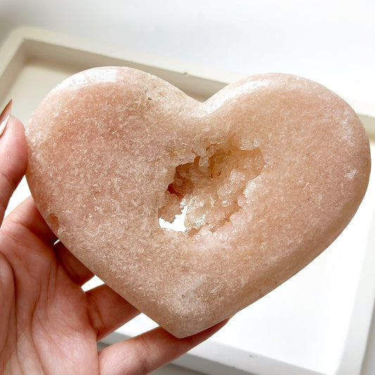 Pink Amethyst Heart