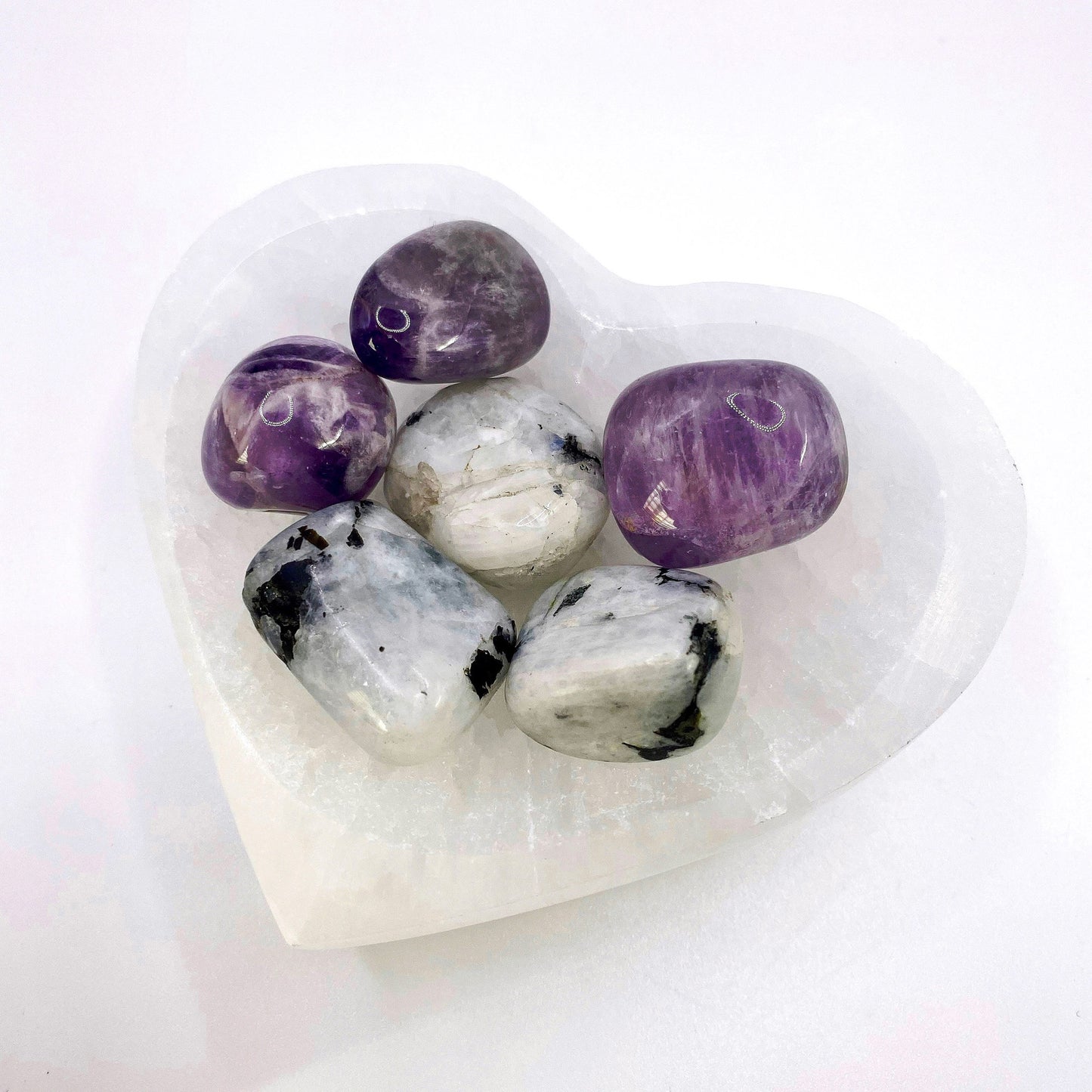 Selenite Heart Charging Bowl