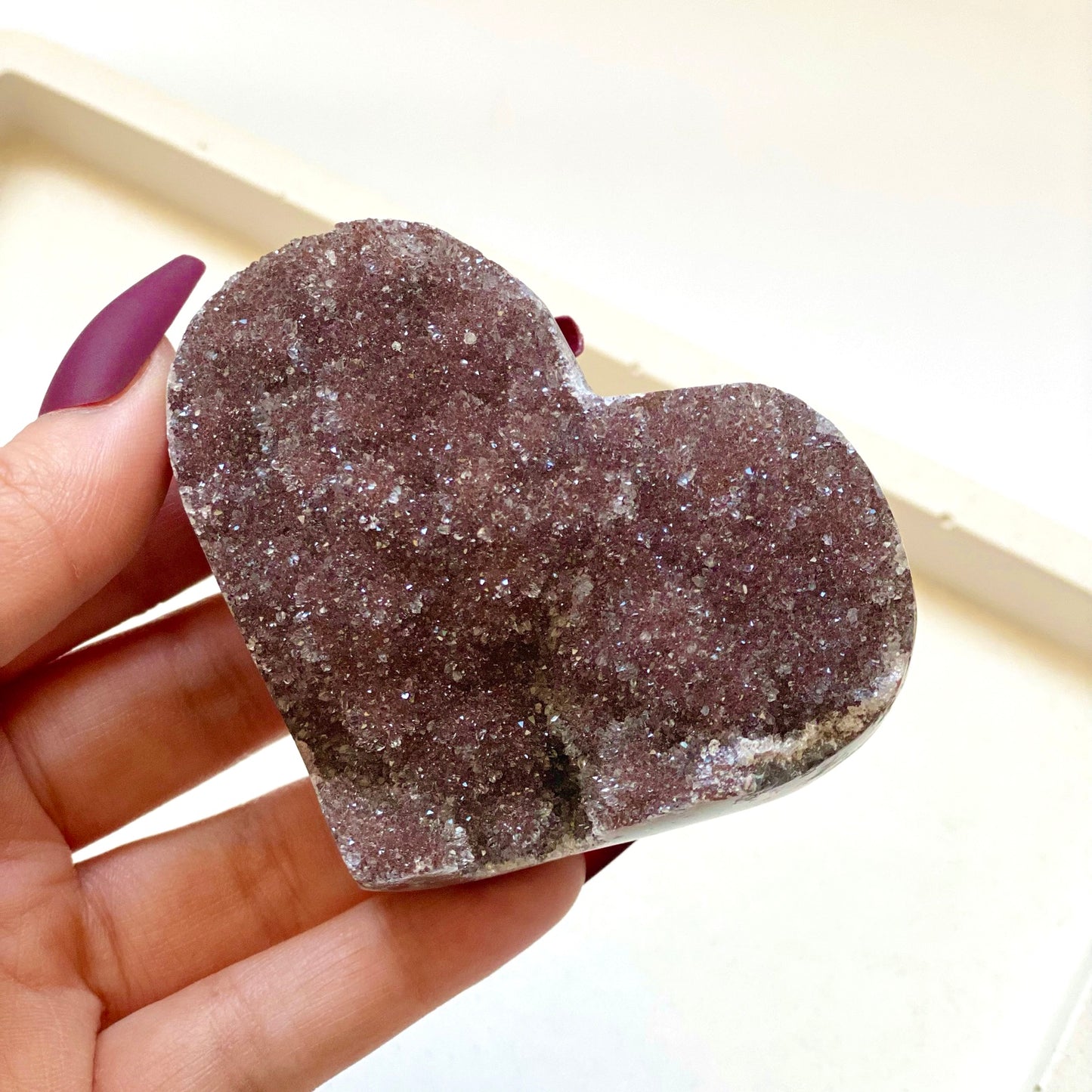 Amethyst Heart Cluster