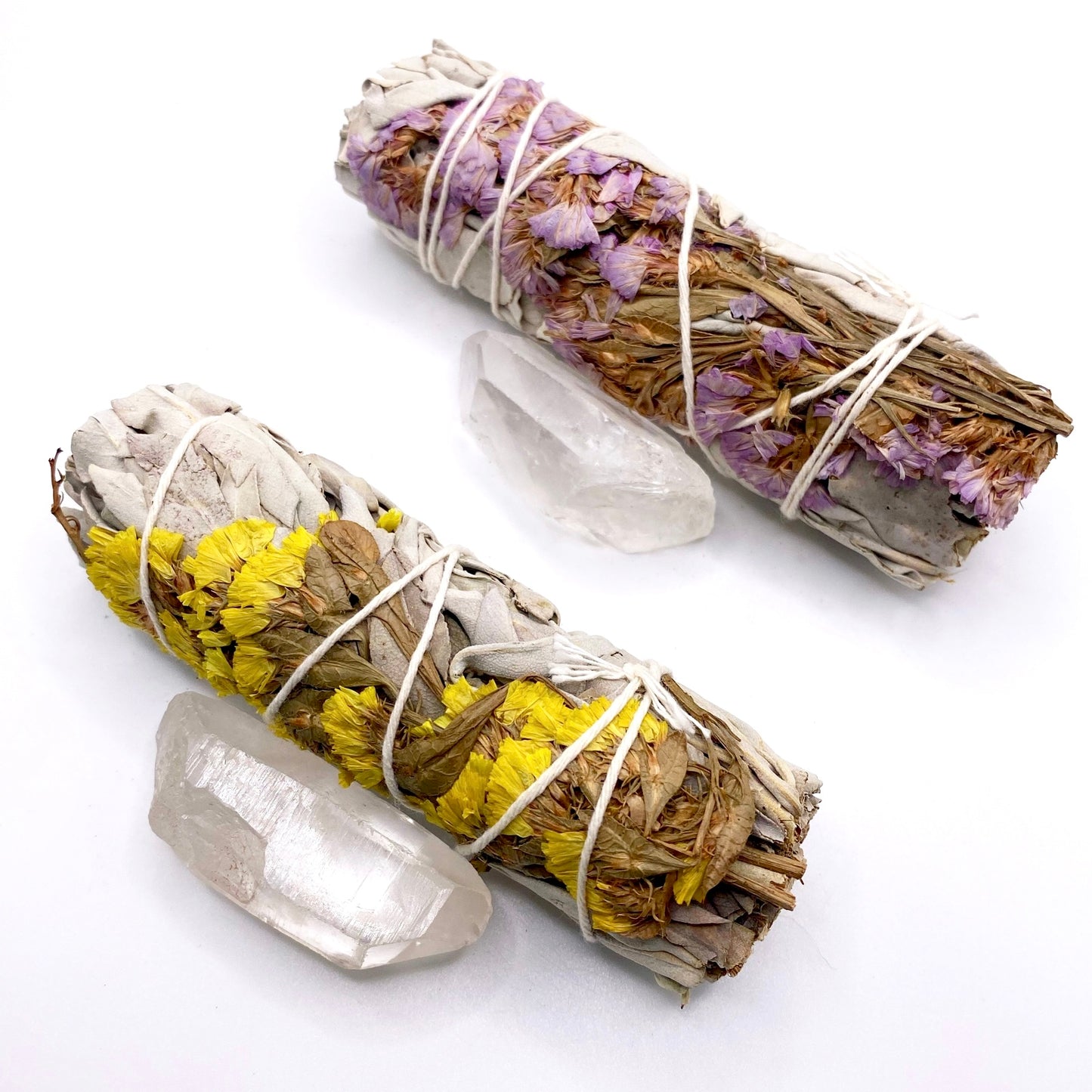 Sage infused with Yellow or Purple Sinuata