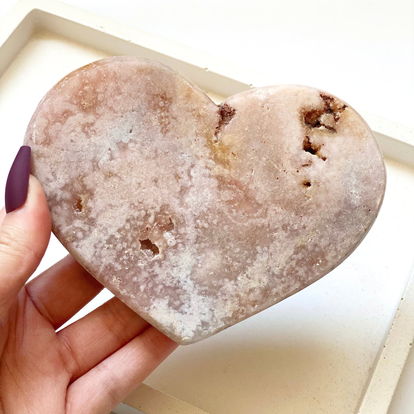 Pink Amethyst Heart