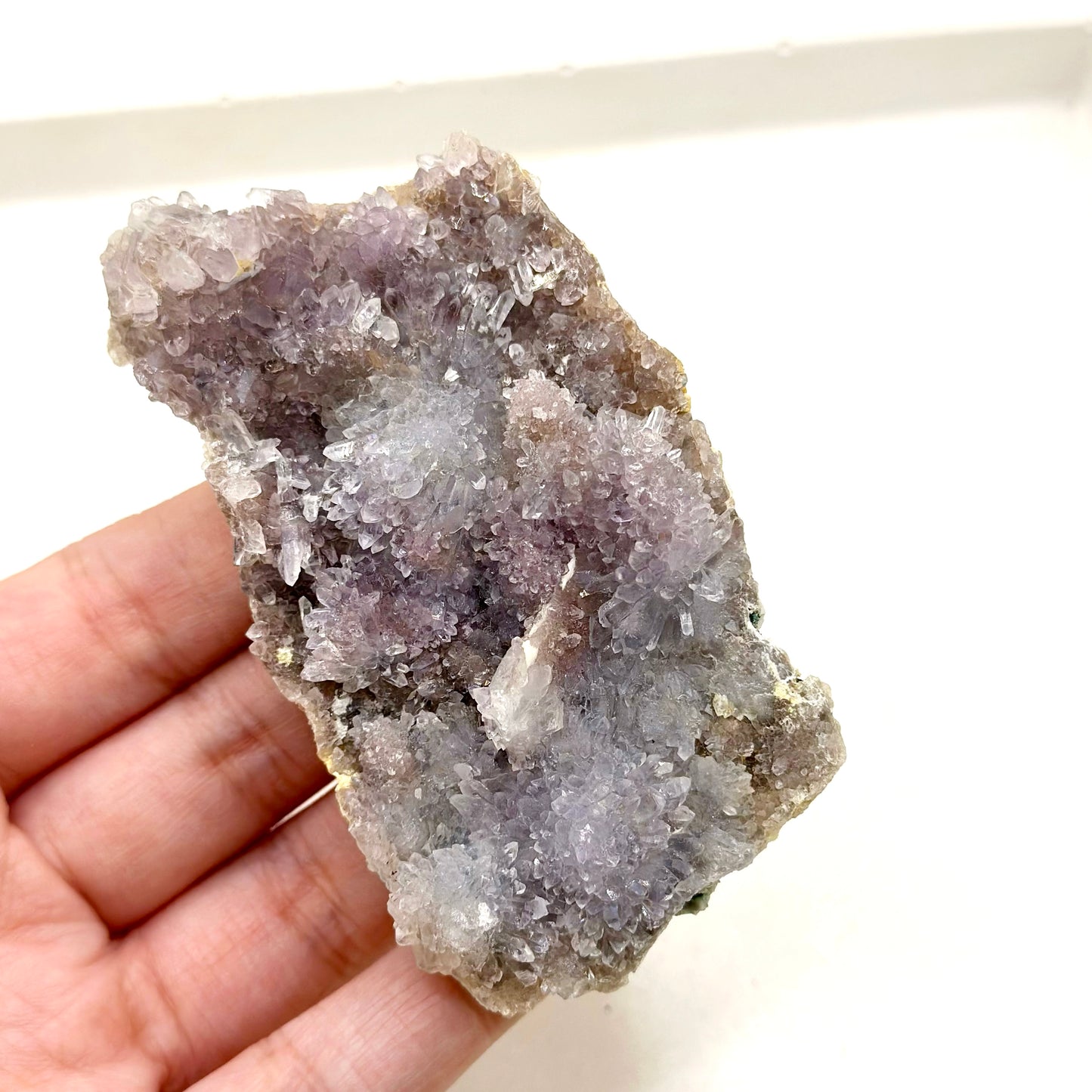 Anhydrite Amethyst Cluster