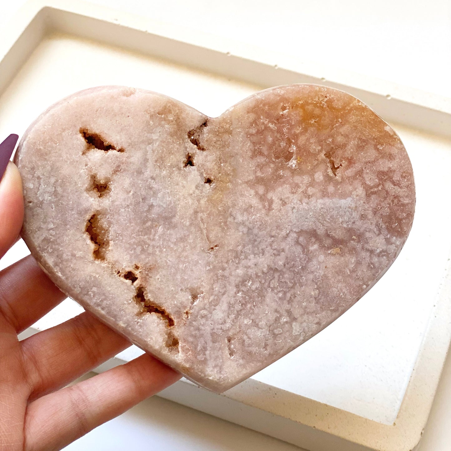 Pink Amethyst Heart