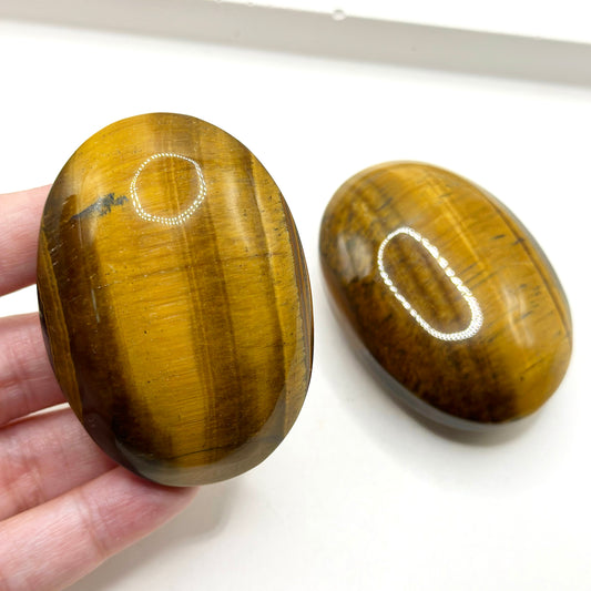 Gold Tigers Eye Palm Stone